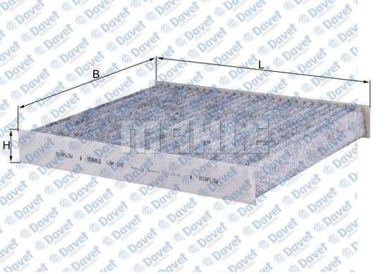 MAHLE LAK120 Polen Filtresi Polo-Cordoba-Ibiza 1.2-1.4-1.6-1.8-1.9tdi-A2 1.2-1.4-1.6 (Karbonlu)  ####